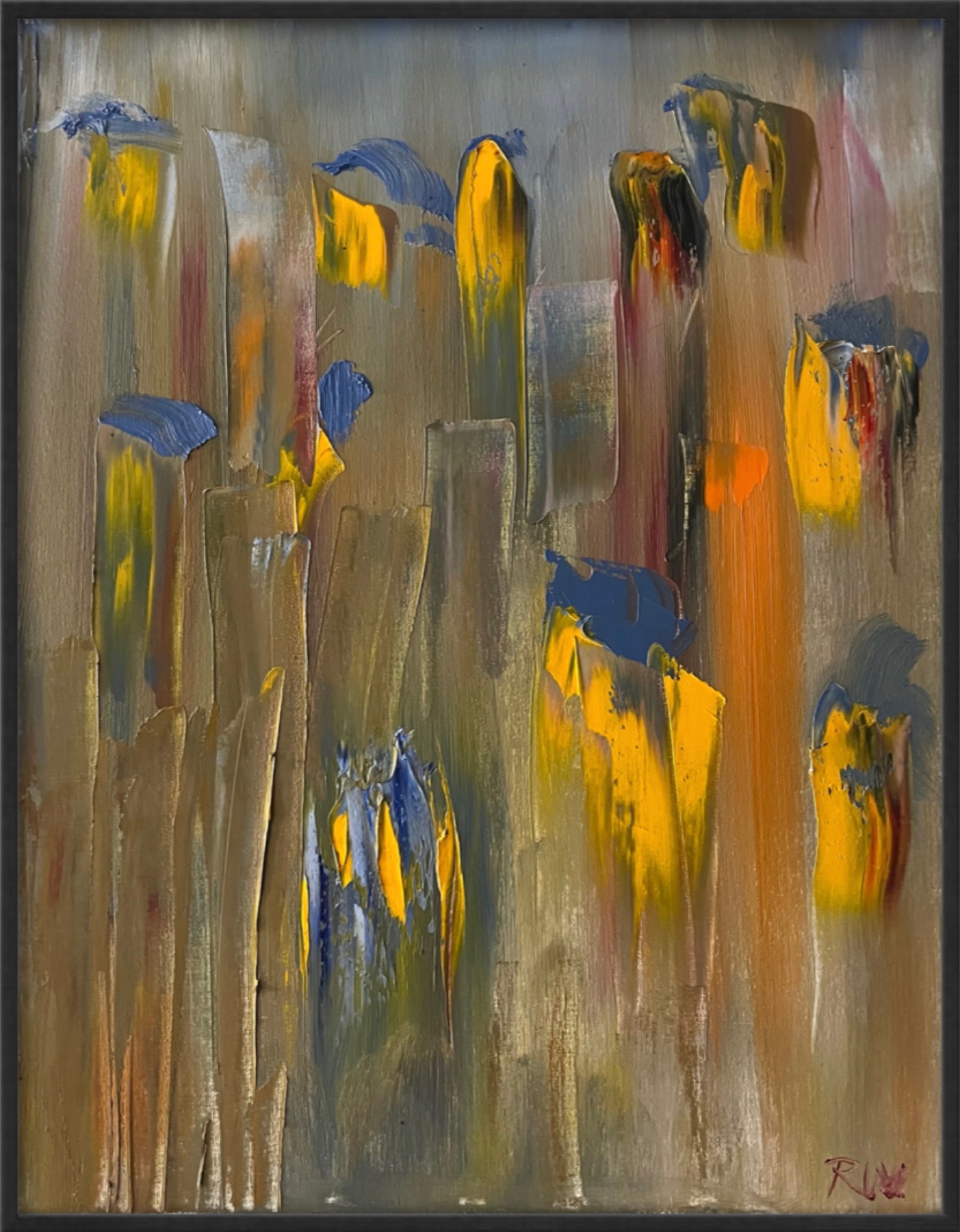 GHOSTS, abstract painting by Robert Van Winkle