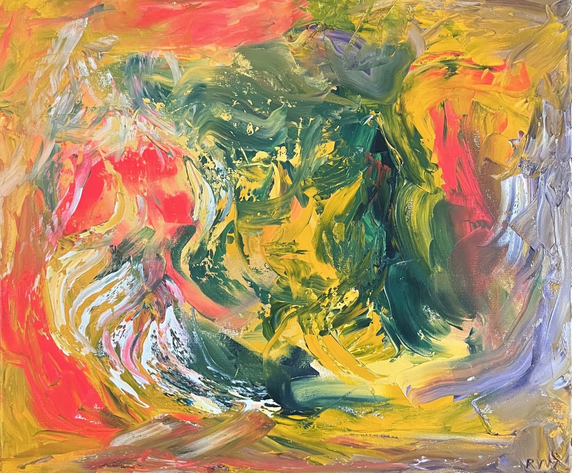 HARVEST GALE, abstract painting by Robert Van Winkle