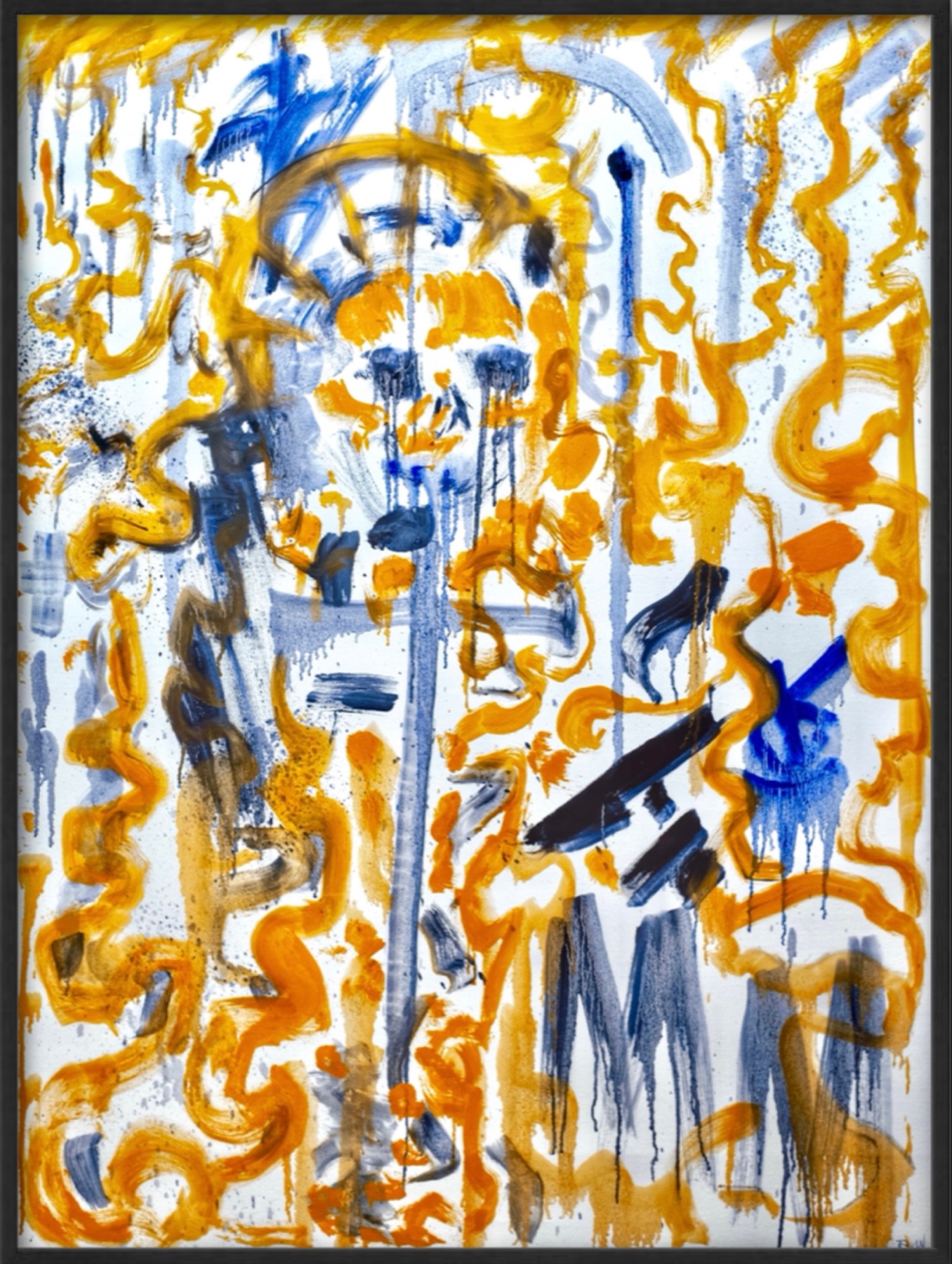 MEMENTO MORI, abstract painting by Robert Van Winkle