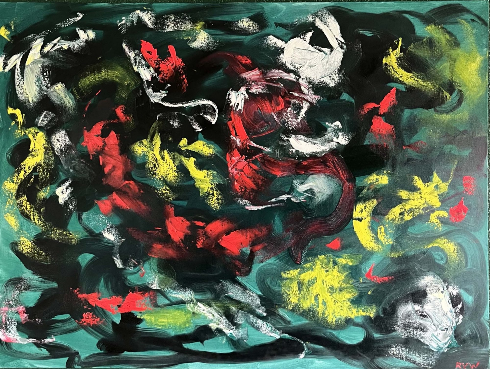 STORM MURMUR, abstract painting by Robert Van Winkle