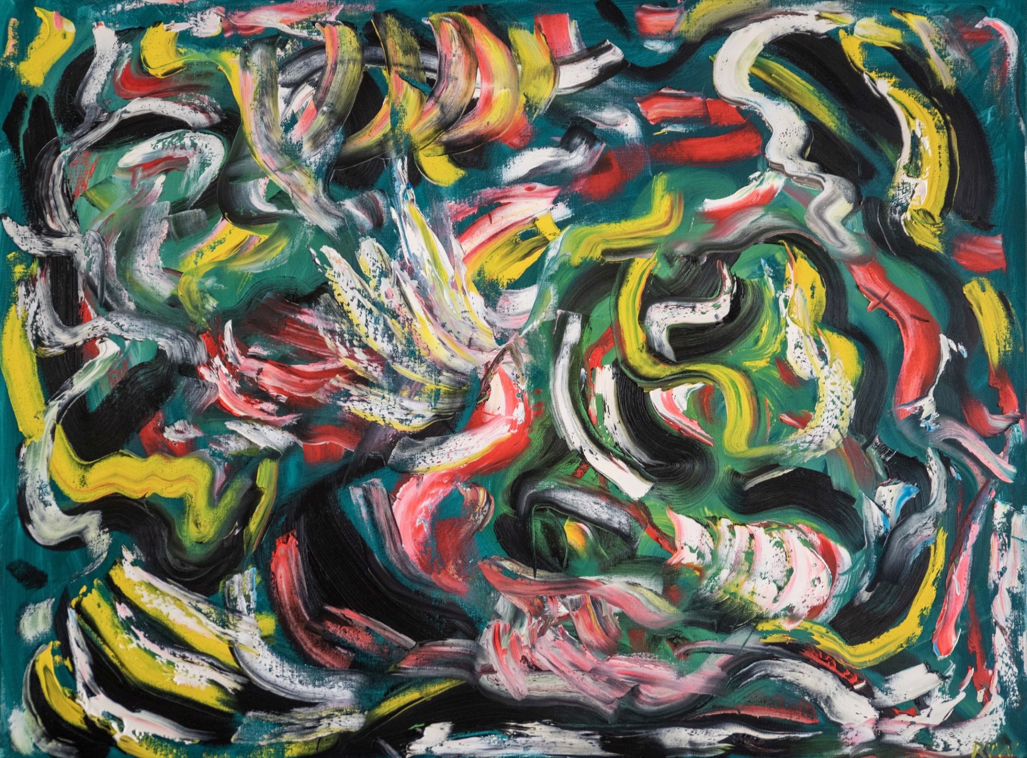 TANGLE, abstract painting by Robert Van Winkle