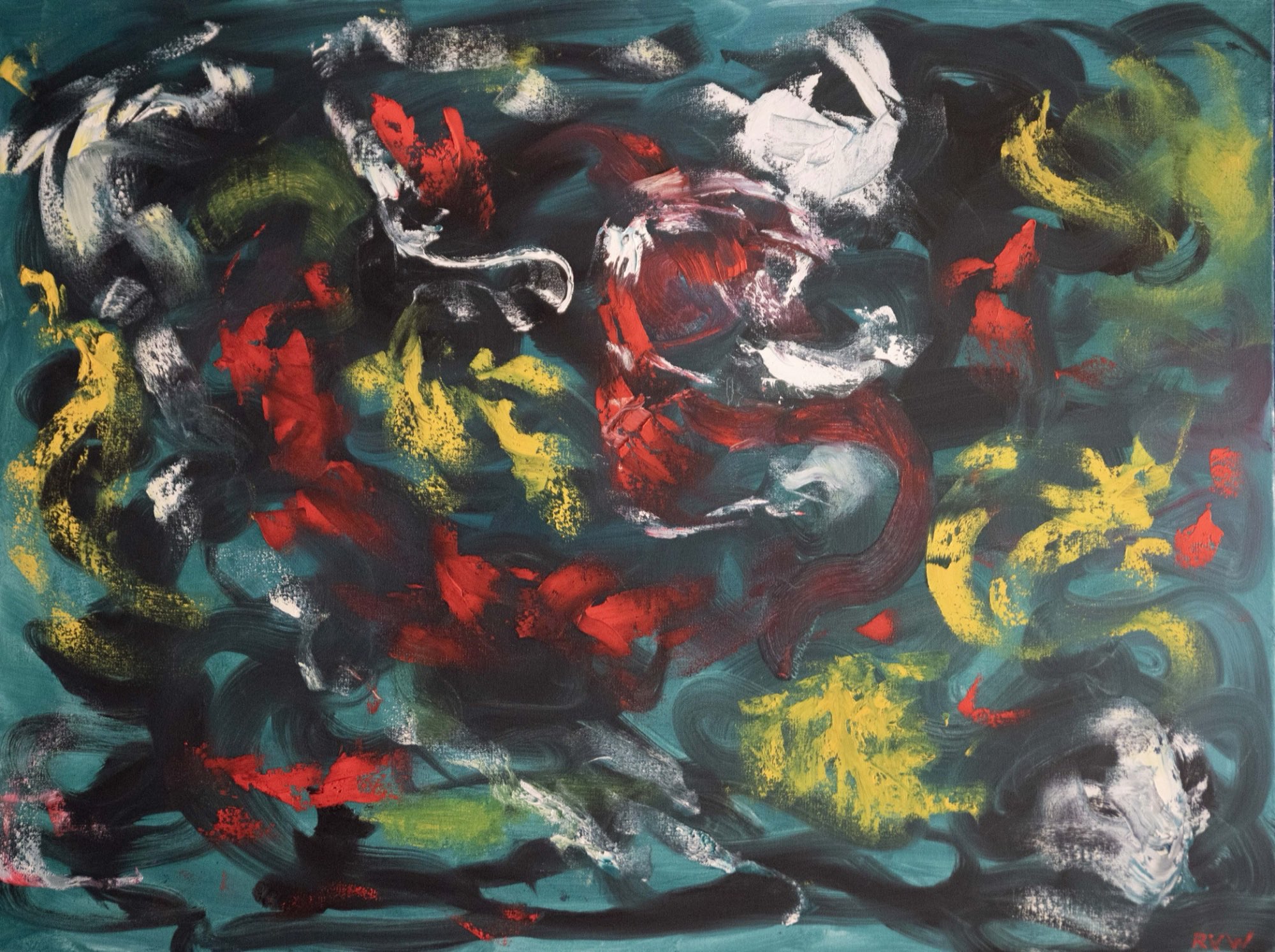 UNDERTOW, abstract painting by Robert Van Winkle